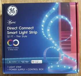 Cstr32cbdm Ge 043168565462 Cync Direct Connect Smart Light Strip 32ft Cstr32cbdm/mss-1p ... Free S&h