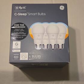 93096437 Ge C By C-sleep Smart Led Bulbs A19 4-pack 800 Lumens Google Assistant