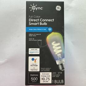 93130167 Ge Full Color Direct Connect Smart Bulb 500 Lumens Voice And Out Of Home Control