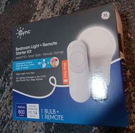 93130375 Ge Cync Reveal Hd Bedroom Light Bulb With Remote Dimmer Starter Kit New In Box