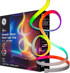 93131901 Ge Cync Dynamic Effects Smart Light Strip With Music Sync Color Changing Wifi L