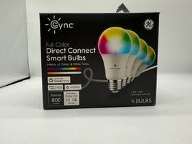 Cleda199cdim Ge Cync A19 800 Lumens Direct Connect Smart Light Bulbs Led Color Changing 4pcs