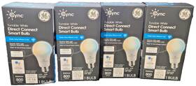 Cleda199sd1 Ge Cleda199sd1/bss1p Cync Direct Connect Smart Led Bulbs A19 9.5w 800lm Multicolor 4-pack Alexa