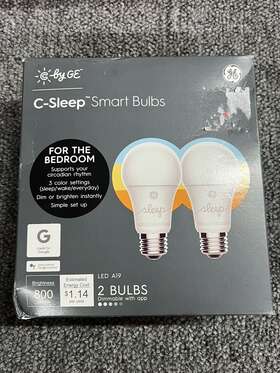 Cledr30952 Ge C By C-sleep Smart Bulbs For The Bedroom 2-bulb Pack Led Br30 800 Lumens