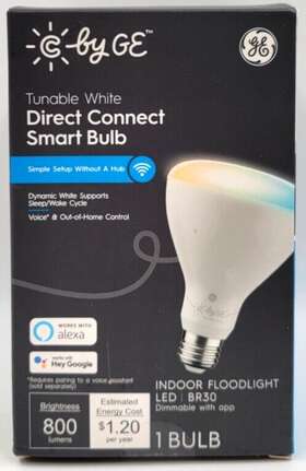 Cledr309sd1-1p Ge Cync Direct Connect Smart Light Bulb Br30 Led Color Changing Floodlight