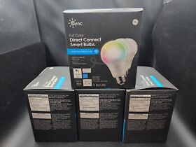 Cleda199cdi-3p Ge Cync Full Color Smart Bulbs With Bluetooth Wifi Alexa Google Case Of 12