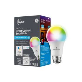 Hlba19a Ge Cync A19 Smart Led Light Bulb Color Changing Indoor Decor Lights 60 Watts Ope