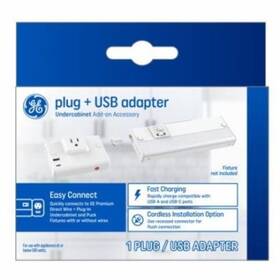 107386 Ge Lighting Plug Plus Usb Add-on For Premium Direct Wire Light Fixtures