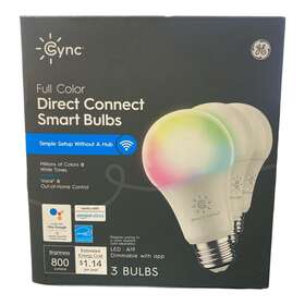 93113792 Ge Lighting Distressed Package Cync By Full Color Direct Connect Smart Bulbs 3 Pack