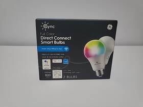 Cleda199cd1-bss2p Ge Lighting Cync Full Color Direct Connect Smart Light Bulbs - New A19 Led 2 Pack