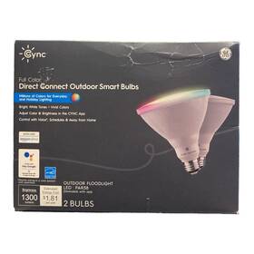 Cledp3815cd1-bss2p Ge Lighting Open Cync Smart Outdoor Floodlight Full Color Bluetooth And Wi-fi Enabled