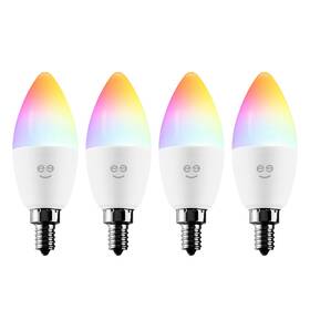 Gn-bw425-999 Geeni Prisma Plus Candle Wi-fi Led Smart Bulb B11 Candelabra E12 Base 4 Pack