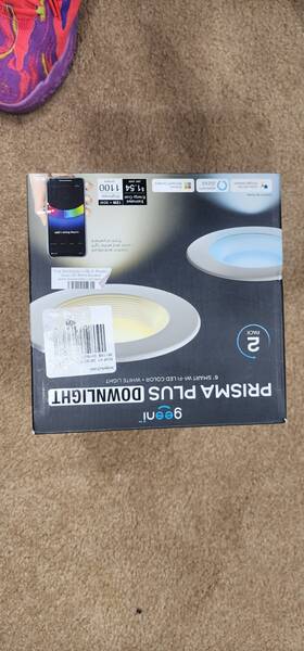 Gn-bw721-199 Geeni Prisma Plus 6 Inch Led Smart Downlights Color Changing Wi-fi 2 Pack