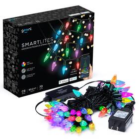 Gn-dw006-999 Geeni 50ft C6 Smart Color String Lights Indoors Outdoors 70 Led Bulbs