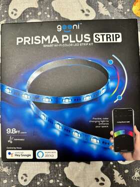 Gn-ew005-999 Geeni Prisma Plus Strip Smart Wi-fi Led Light Kit Indoor And Outdoor 9.8ft