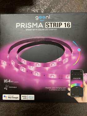 Gn-ew006-999 Geeni Prisma 16.4ft Smart Wifi Led Strip Lights Compatible With Alexa 5m #398