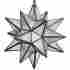 Gl18fr Hometown Evolution Inc 18 Inch Frosted White Glass Star Light