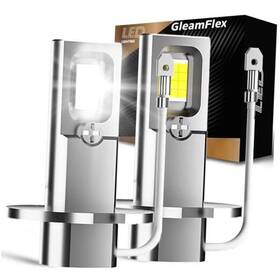 Gleamflex Gfh30908 Led Fog Light Bulb 30000 Lumens 6500k White 1 Mini Size Plug H3