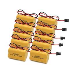 B0db4yrf1g Glesource 3.6v 900mah Emergency Exit Light Battery 10-pack For Lithonia Unitech