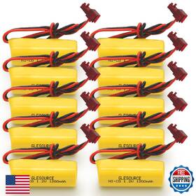 Elb1p201n2 Glesource B0dh26g4fp 10 Pack Elb1p201nb Emergency Light Battery For Lithonia El