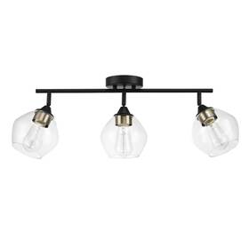 B09d4n8zbs Globe Electric 59619 Harrow 3-light Track Lighting Matte Black Antique Brass