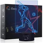 Golf0444 Elstey Play Baseball Night Light Touch Optical Illusion Lamps Color