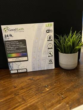Ac1275-rwf-24lfw-g Good Earth Lighting Indoor/outdoor Rgb 24 Ft Smart Plug-in Led Under Cabinet
