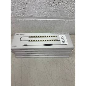 Gdcl020 Goodea 5-packs-of-2 Plug In Under Cabinet Light Strips 10 Inch Dimmable Black