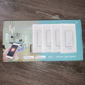 St-sw2-4 Gosund Smart Voice Control Wifi Dimmer Switch Works With Google And Alexa 4 Pack