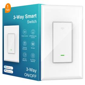 Sw6-2 Gosund 3-way Wifi Smart Light Switch Wall Mount Voice Control For Alexa And Google