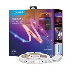 Govee 195925675966 32.8ft Wi-fi Rgbic Led Strip Light - 100% Dimmable