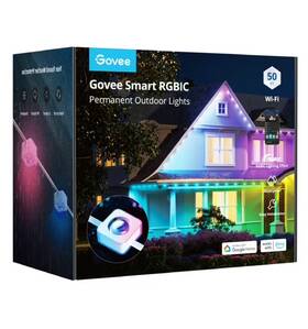 Govee 680358174938 100ft Rgbic Smart White Permanent Led Strip Lights For Outdoor Use With 36
