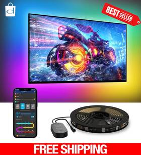 Govee 810088345647 Rgbic Tv Led Backlight 55 65 Inch Alexa Google Wifi Music Sync Free Ship