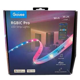 Govee 850034049106 New 49.2-foot Wi-fi Rgbic Pro Led Strip Lights