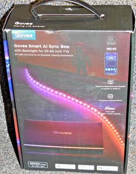 H8604 Govee 850034049458 Smart Ai Sync Box Backlight For 55-65 Inch Tv 8k New In