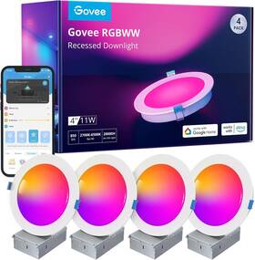 B601b1c3 Govee Smart Recessed Lighting 4 Inch Wi-fi Bluetooth Direct Connect