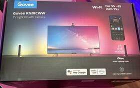 B605da11 Govee Dreamview Rgbicww Tv Light Strip Kit With Camera Wi-fi 55-65 In