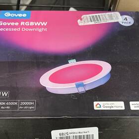 Govee Fx846 Rgbww Smart Recessed Downlight 4 Pack App Control Google Home