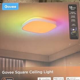 H6004a Govee Smart Led Square Ceiling Light 12 Inch Multicolor Dimmable App Control