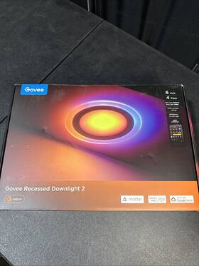 H601f Govee Recessed Downlight 2 6 Inch 13w Bluetooth 4 Pack 1100lm Can Light Open