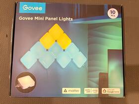 H6069 Govee Mini Panel Lights 10 Pk Rgbic Alexa Google Matter App Control