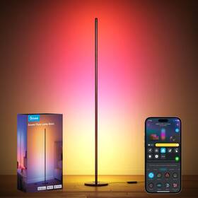 H6076111 Govee Rgbic Floor Lamp Basic Led Corner Works With Alexa 1000 Black