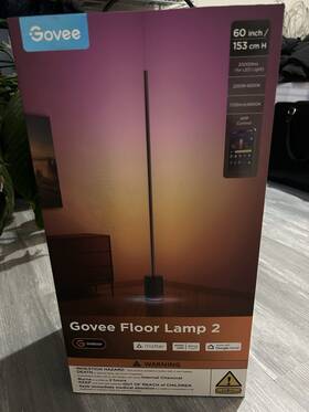 H607c Govee Floor Lamp 2 - Brand New Smart Led App Control Color Changing 60 Inch