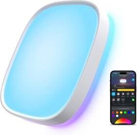 H60a4 Govee Smart Ceiling Light Rgbic Led Square Fixture 2700k-6500k