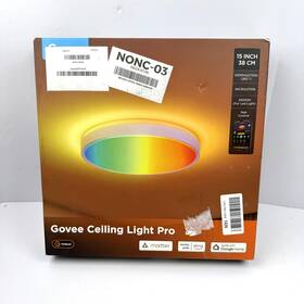 H60a6 Govee Ceiling Light Pro 15in White Rgb Led Smart Flush Mount App Alexa Google