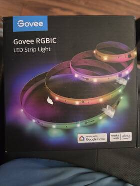 H618e1d1 Govee Rgbic Led Light Strip 65.6ft Multicolor Alexa Google Home Wi-fi