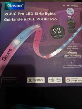 H619d Govee 50ft Rgbic Led Strip Lights With App Control Music Sync And Segmental