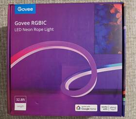 Govee H61a1ad1 Rgbic Neon Rope Light 32.8ft Smart Led Strip Music Sync Alexa Google New