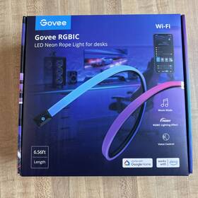 H61c2ad1 Govee Hover Rgbic Led Neon Rope Light For Desk 6.65ft Wi-fi. H61c2ad1. New In Box