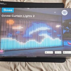 H70b6 Govee Rgb Curtain Lights 1560 Led Smart Indoor Outdoor App Voice Control